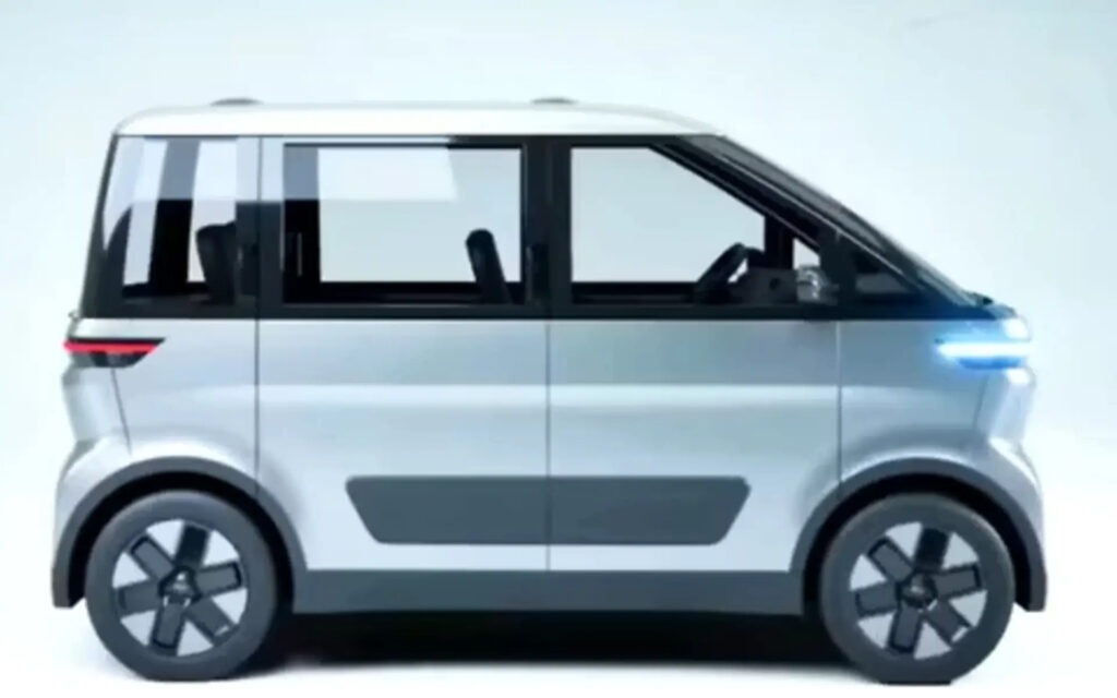 Ola compact electric car design patent 2025 showing the front and side profile of Ola’s upcoming small EV expected to rival MG Comet EV in India